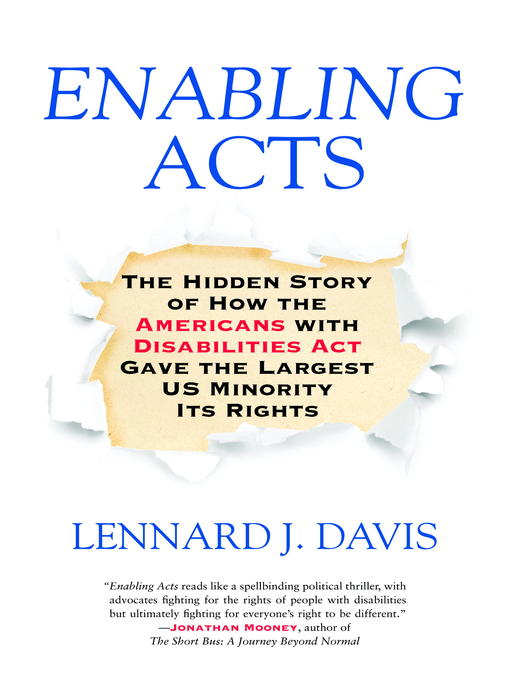 Title details for Enabling Acts by Lennard J. Davis - Available